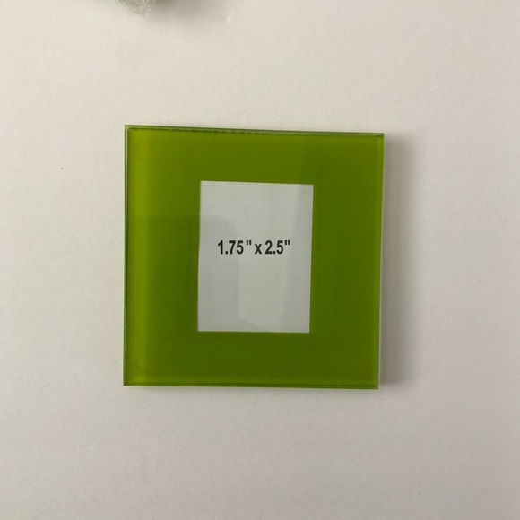 NEW Set of 4 Customizable Coasters Green - Picture 2 of 4